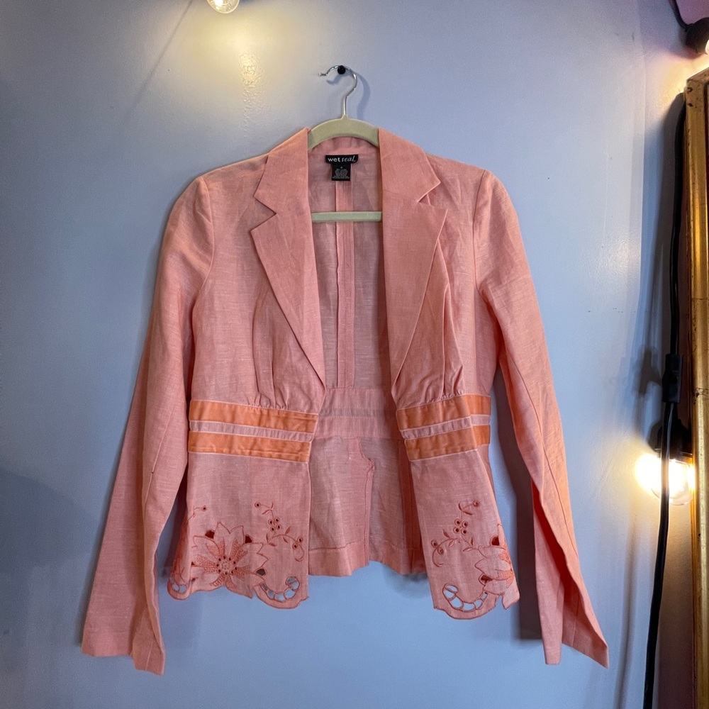 Wet Seal Vintage Linen Blazer